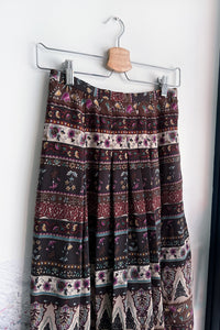 ETHNIC YADA FLORAL PLEATED SKIRT